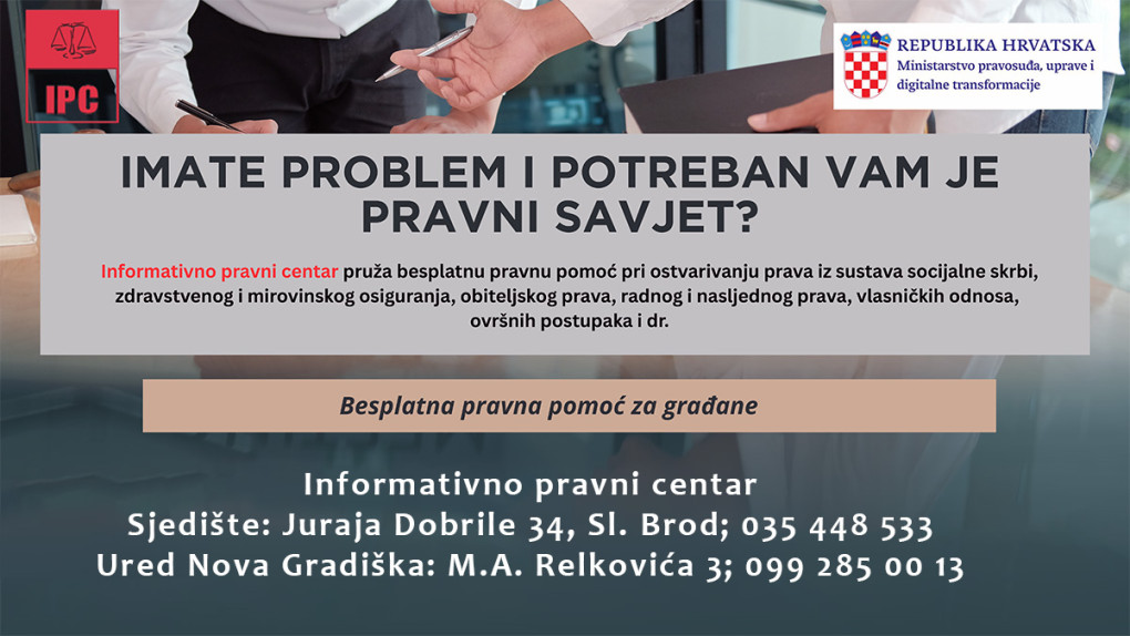 Besplatna pravna pomoć u Požegi 12. prosinca 2025.