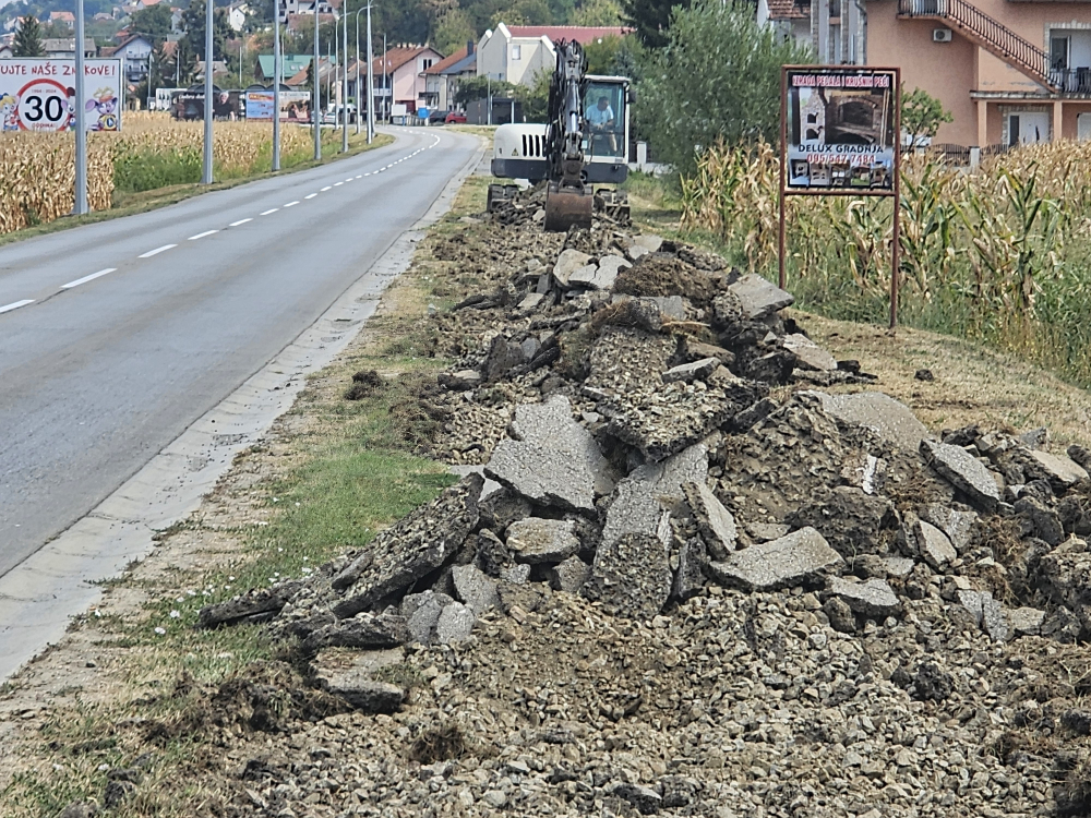 Rekonstrukcija nogostupa u Zagrebačkoj ulici 