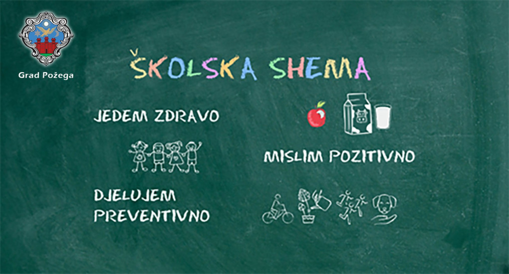 Gradu Požegi odobreni besplatni obroci voća, povrća i mliječnih proizvoda za sve učenike osnovnih gradskih škola 