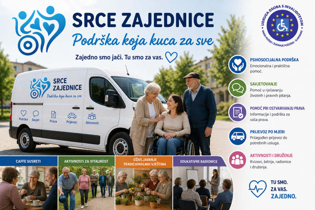 JAVNI POZIV Iskaz interesa za uključivanje u projekt „Srce zajednice – Podrška koja kuca za sve“