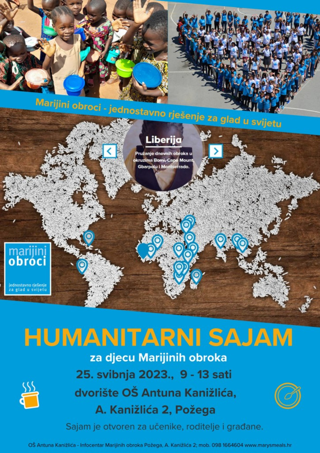 OŠ Antuna Kanižlića poziva građane na humanitarni sajam za djecu Marijinih obroka