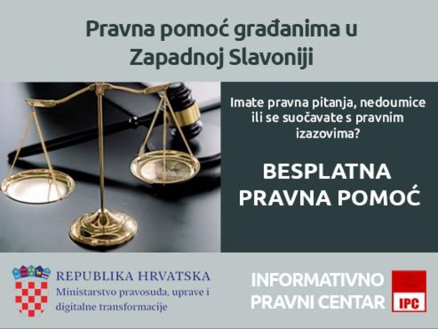 Besplatna pravna pomoć u Požegi 28. svibnja 2026.