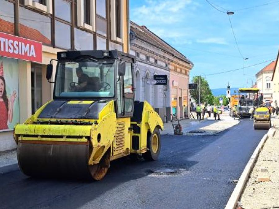 U SREDIŠTU POŽEGE Asfaltiranje ulica Matice hrvatske i Sokolove