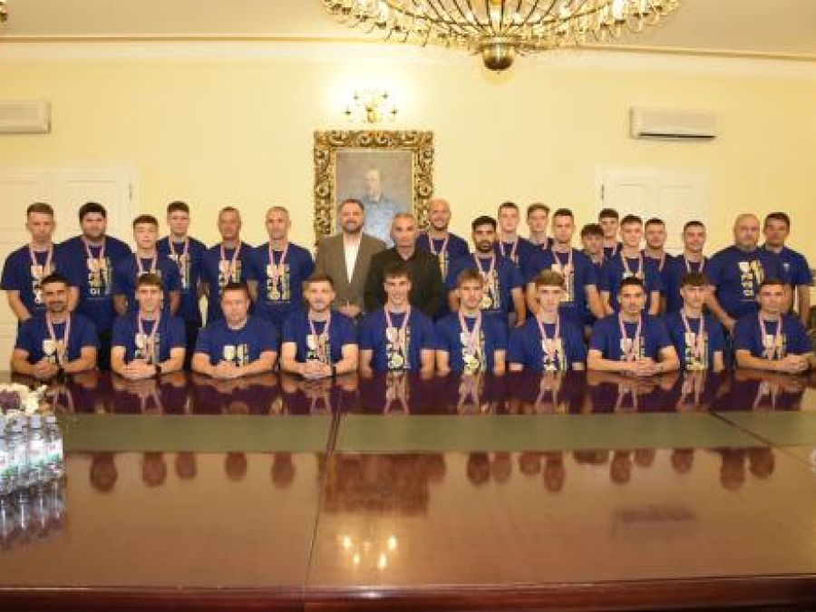 PRIJEM ZA PRVAKE Gradonačelnik Miličević ugostio igrače i upravu NK-a Slavonije, novog člana Druge nogometne lige