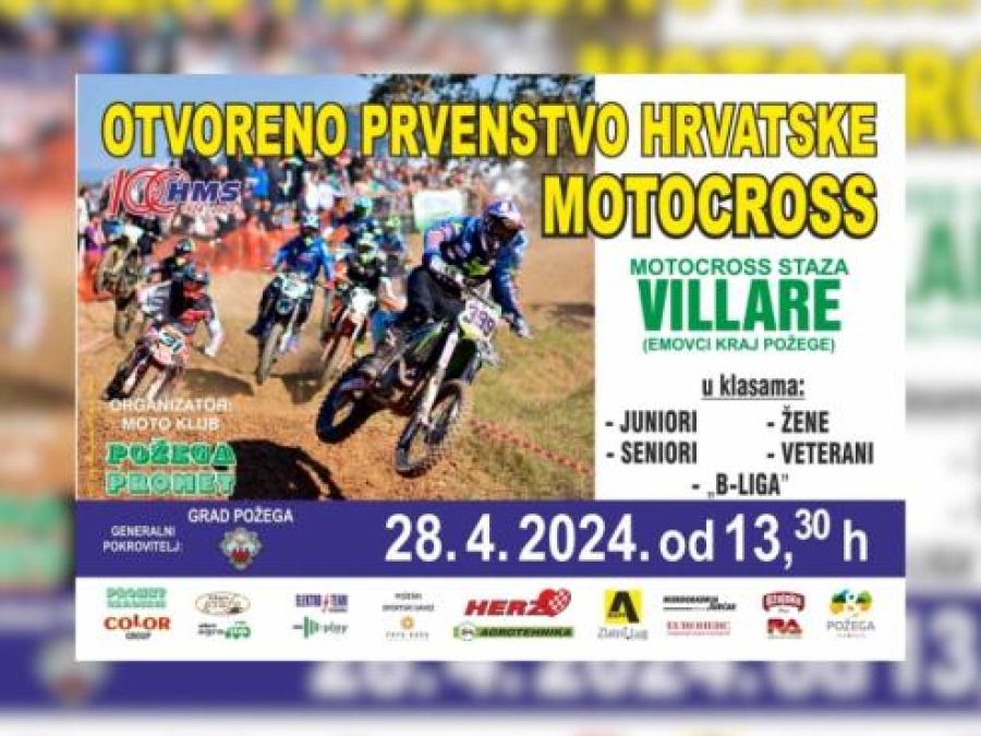 Najava manifestacije Otvoreno prvenstvo Hrvatske u Motocross-u 